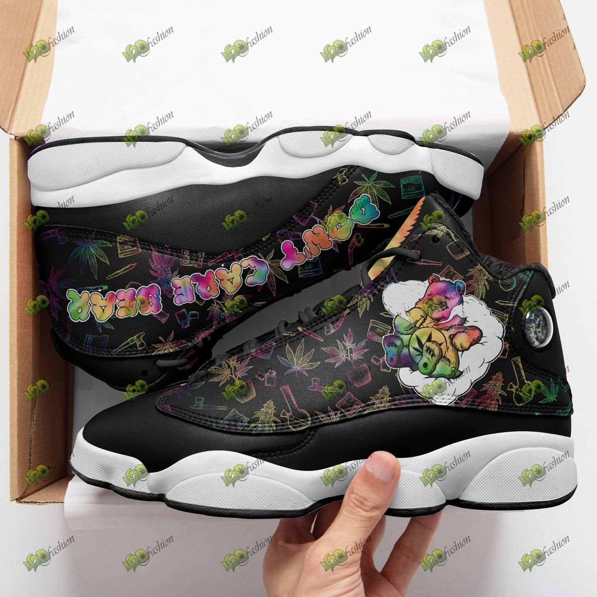 Dont Care Bear Weed Air Jordan 13 Sneakers Jd13 Xiii Shoes Sport Jd13 Sneakers Personalized Shoes Design