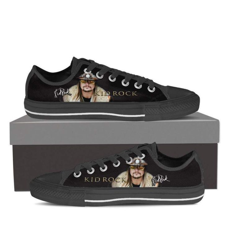 Kid Rock Black Mens High Top Sneakers