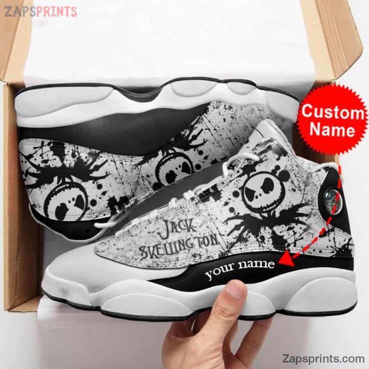 Unique Jack Skellington Personalized Name Air Jd13 Sneakers Custom Shoes