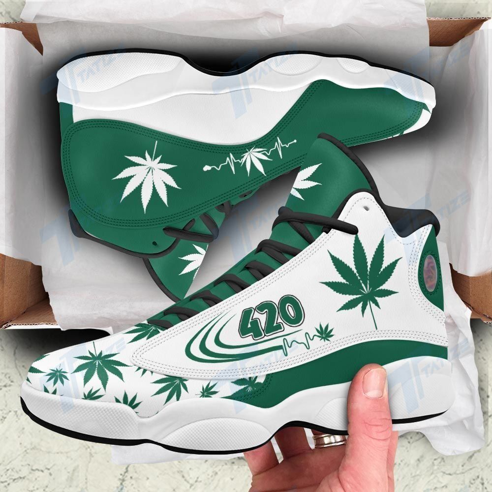 Weed 420 heartbeat Air Jordan 13 Sneakers JD13 XIII Shoes Sport