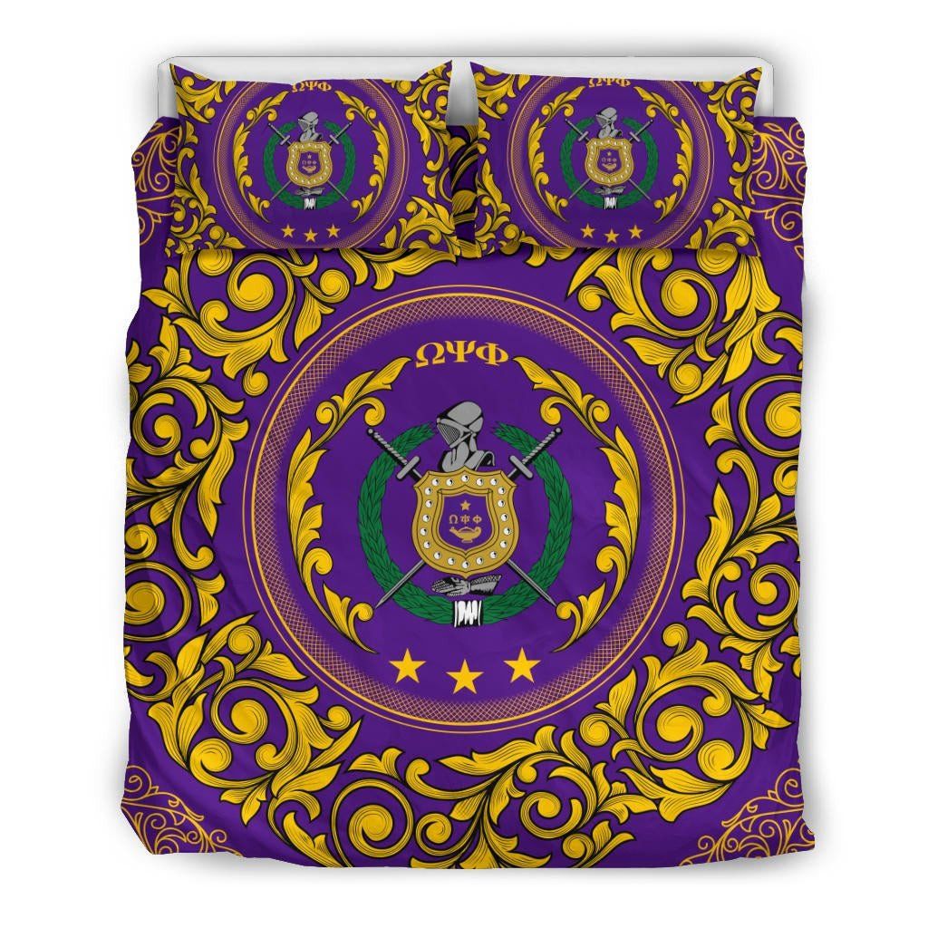 Greek Life Bedding Set – Royal Omega Psi Phi Duvet Cover & Pillow Cases